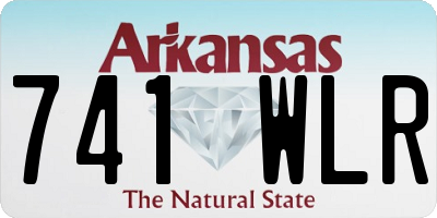 AR license plate 741WLR