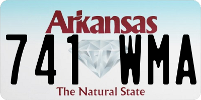 AR license plate 741WMA