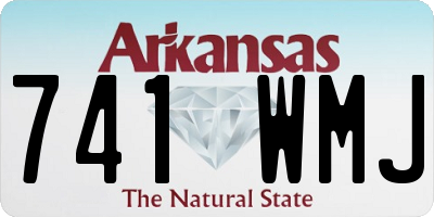 AR license plate 741WMJ
