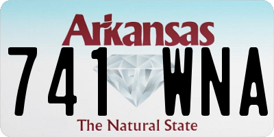 AR license plate 741WNA