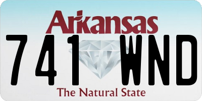 AR license plate 741WND