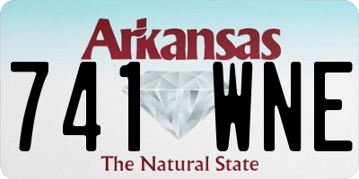 AR license plate 741WNE