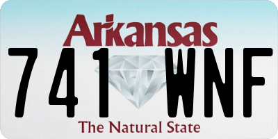 AR license plate 741WNF