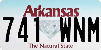 AR license plate 741WNM