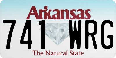 AR license plate 741WRG