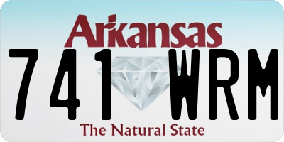 AR license plate 741WRM