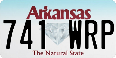 AR license plate 741WRP