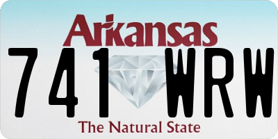AR license plate 741WRW