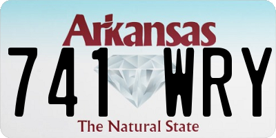 AR license plate 741WRY