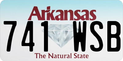 AR license plate 741WSB