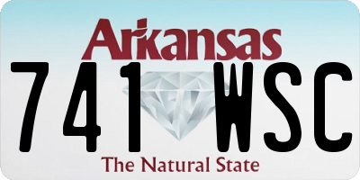 AR license plate 741WSC
