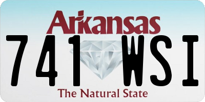 AR license plate 741WSI