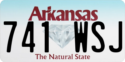 AR license plate 741WSJ