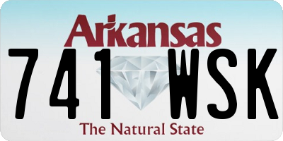 AR license plate 741WSK