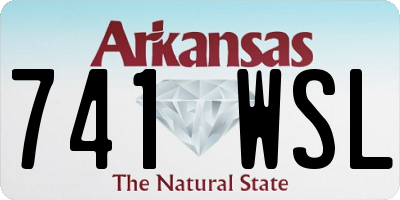 AR license plate 741WSL