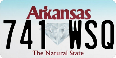 AR license plate 741WSQ
