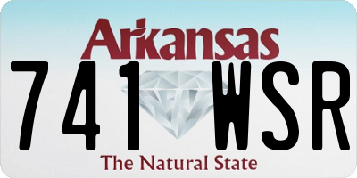 AR license plate 741WSR