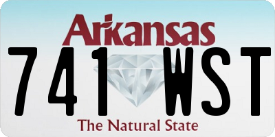 AR license plate 741WST