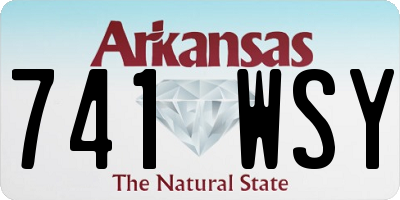 AR license plate 741WSY