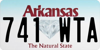 AR license plate 741WTA