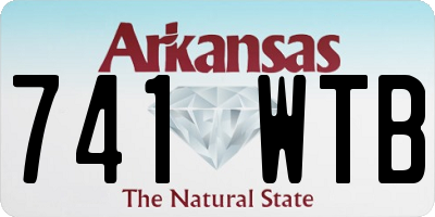 AR license plate 741WTB