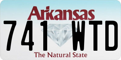 AR license plate 741WTD