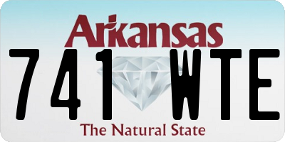 AR license plate 741WTE