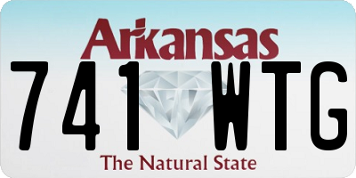 AR license plate 741WTG