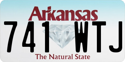 AR license plate 741WTJ