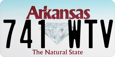 AR license plate 741WTV
