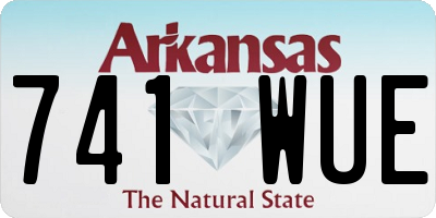 AR license plate 741WUE