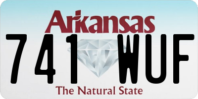 AR license plate 741WUF