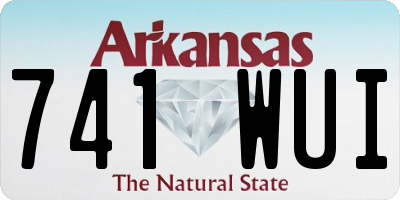 AR license plate 741WUI