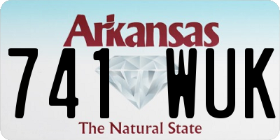 AR license plate 741WUK