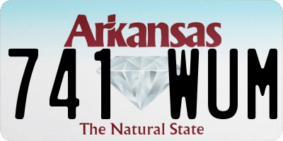 AR license plate 741WUM