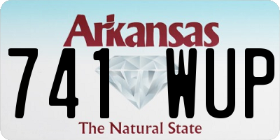 AR license plate 741WUP