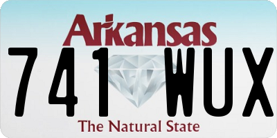 AR license plate 741WUX