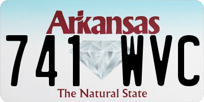 AR license plate 741WVC