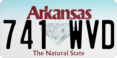 AR license plate 741WVD