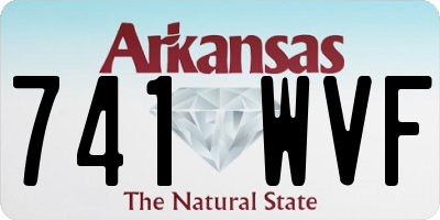 AR license plate 741WVF