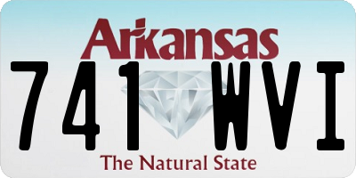 AR license plate 741WVI