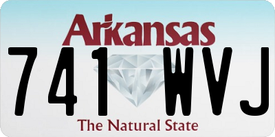 AR license plate 741WVJ