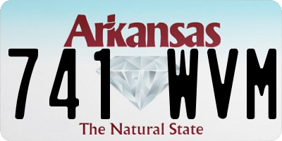 AR license plate 741WVM