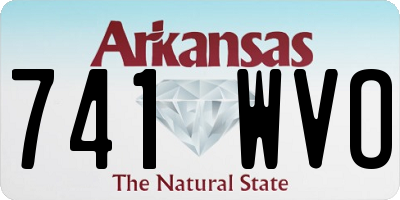 AR license plate 741WVO