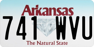 AR license plate 741WVU