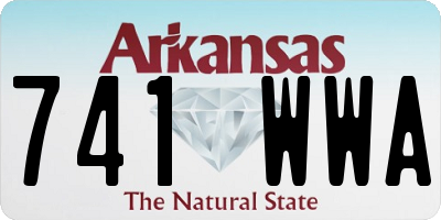 AR license plate 741WWA