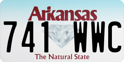 AR license plate 741WWC