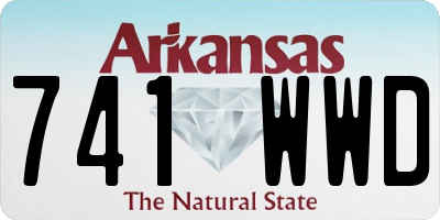 AR license plate 741WWD