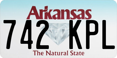 AR license plate 742KPL