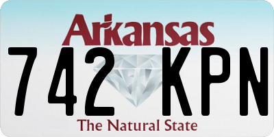 AR license plate 742KPN